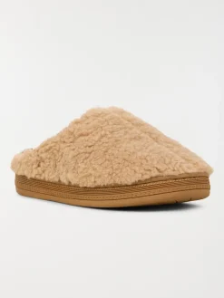 Chausson doux camel femme (36-41)