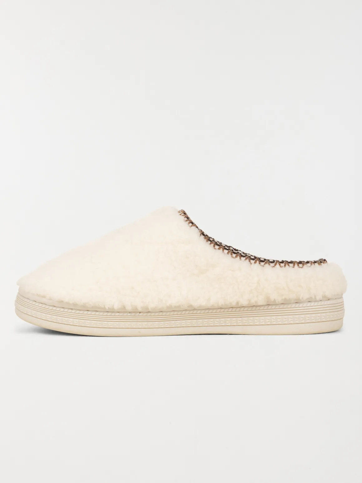 Chausson doux écru femme (36-41)