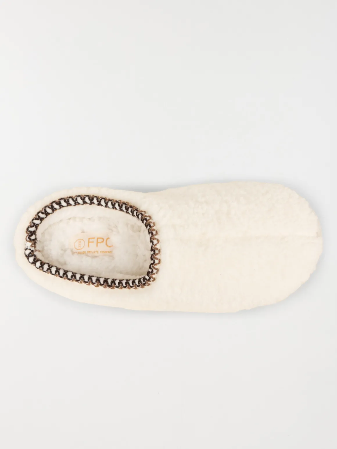 Chausson doux écru femme (36-41)
