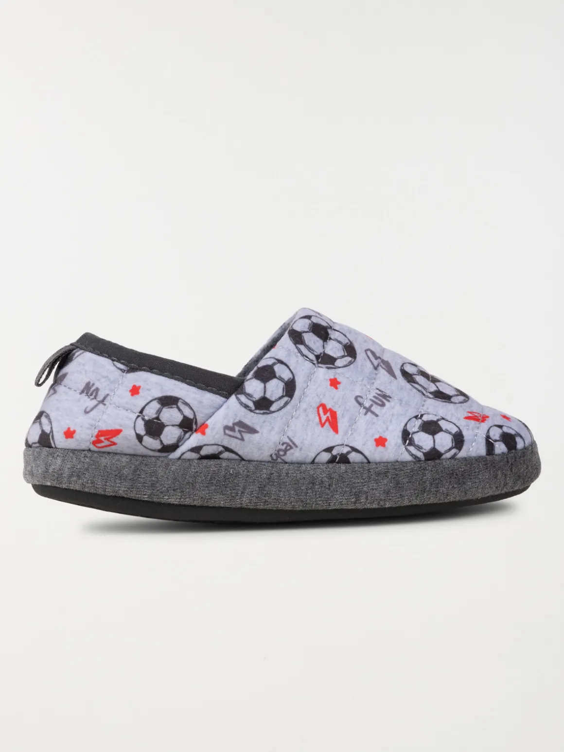 Chausson foot gris garçon (31-35)