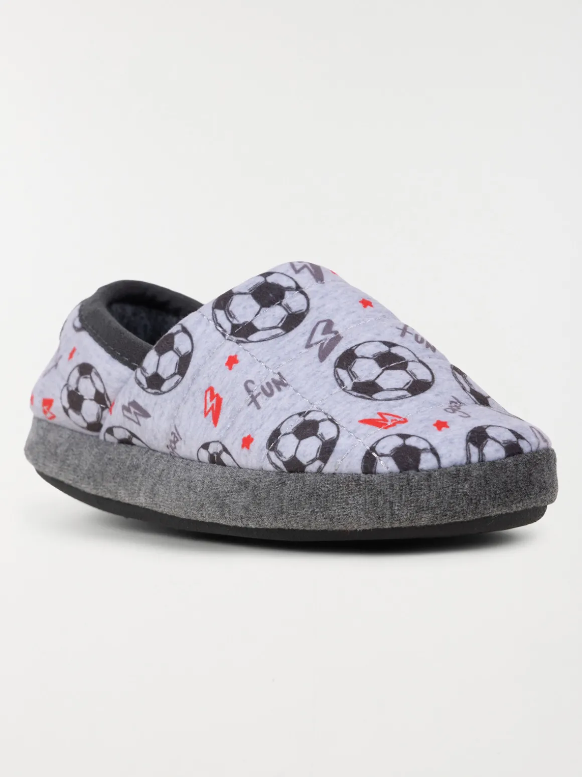 Chausson foot gris garçon (31-35)