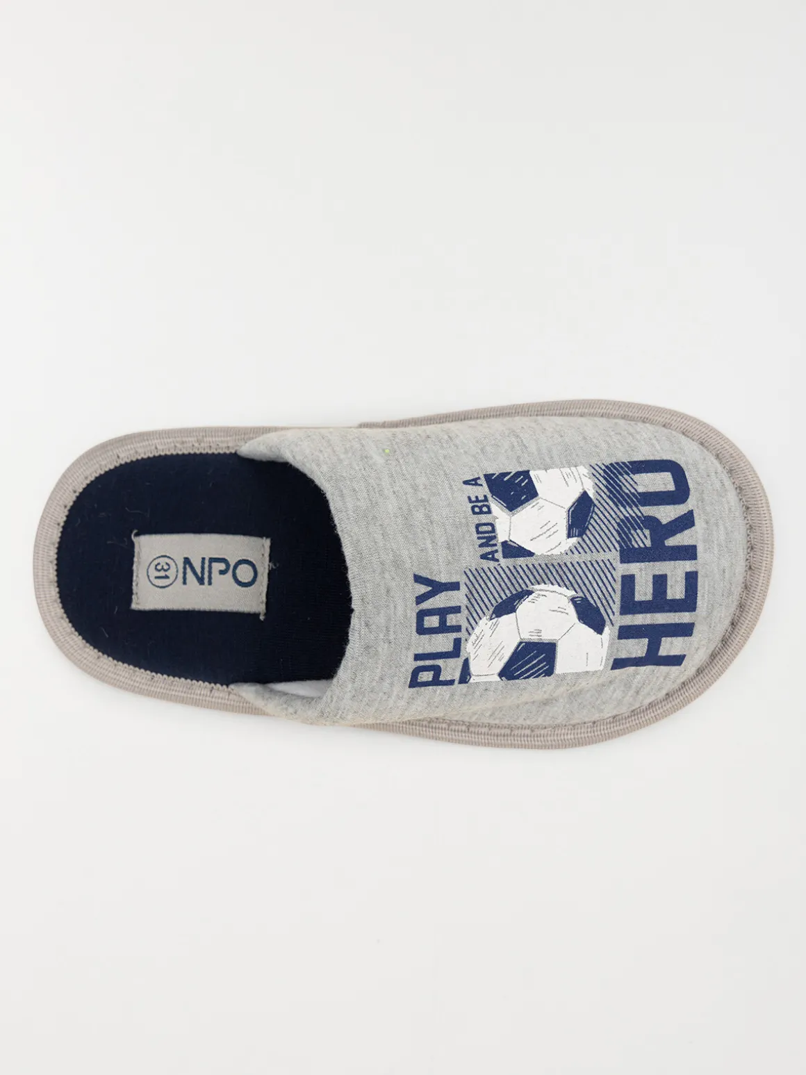 Chausson football gris garçon (31-35)