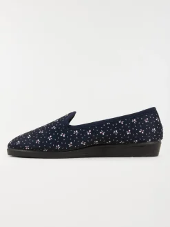 Chausson imprimé marine femme (36-41)