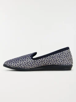 Chausson imprimé marine femme (37-41)