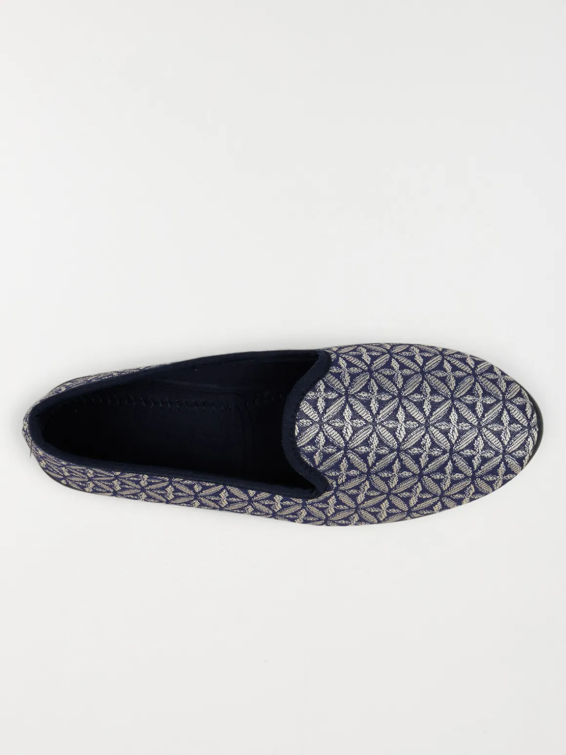 Chausson imprimé marine femme (37-41)