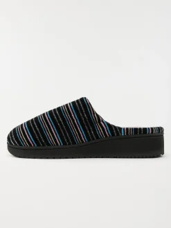 Chausson Isotoner rayures femme (36-41)