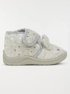 Chausson lapin 3D gris fille (19-25)