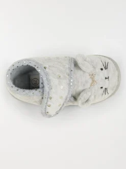 Chausson lapin 3D gris fille (19-25)
