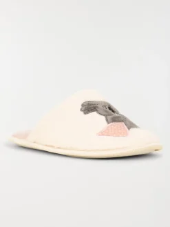 Chausson motif koala femme beige (36-41)
