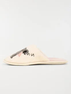 Chausson motif koala femme beige (36-41)