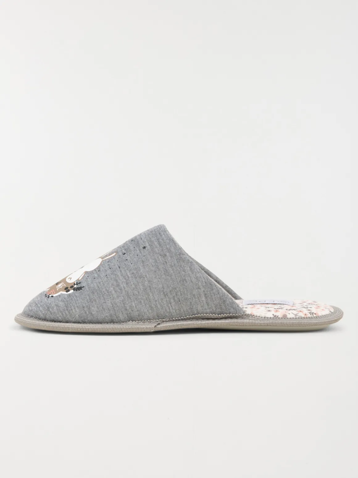 Chausson mule femme grise (36-41)
