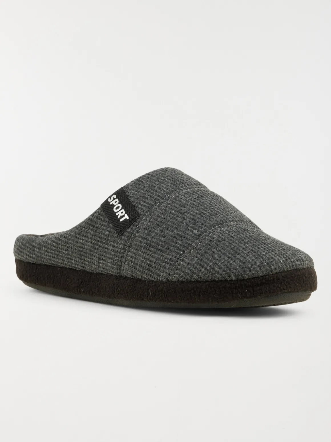 Chausson mule homme gris (41-46)