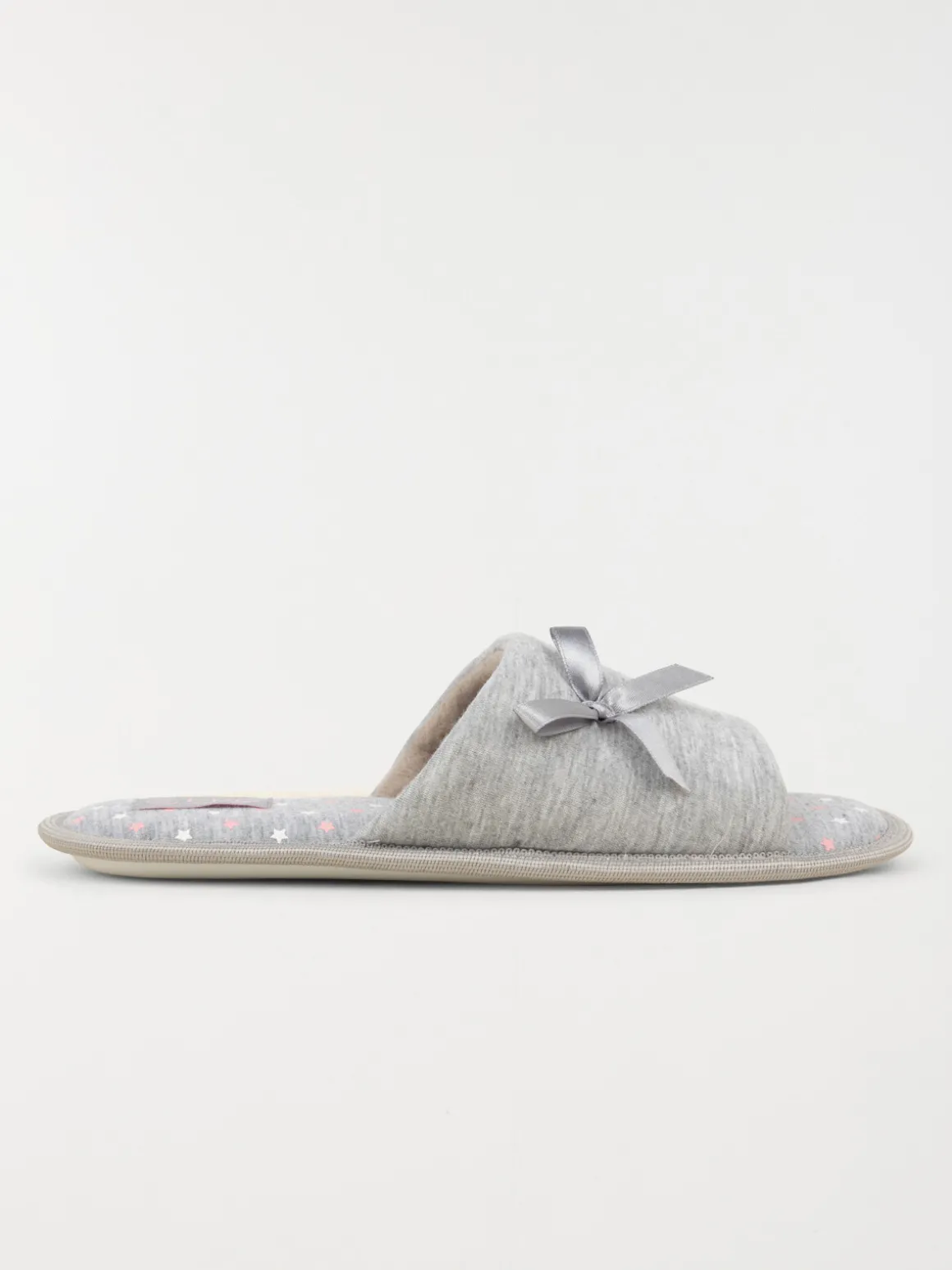 Chausson mule ouverte grise (37-42)