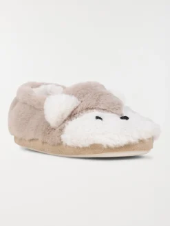 Chausson renard fille blanc (31-35)