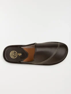 Chausson sabot marron homme (40-46)
