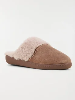 Chausson taupe Isotoner femme (36-41)