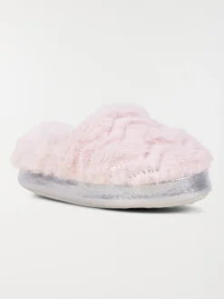 Chaussons à sequins rose fille (24-30)