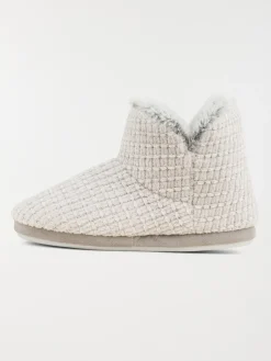 Chaussons bottes femme gris (36-41)
