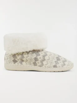 Chaussons bottes grises femme (36-41)