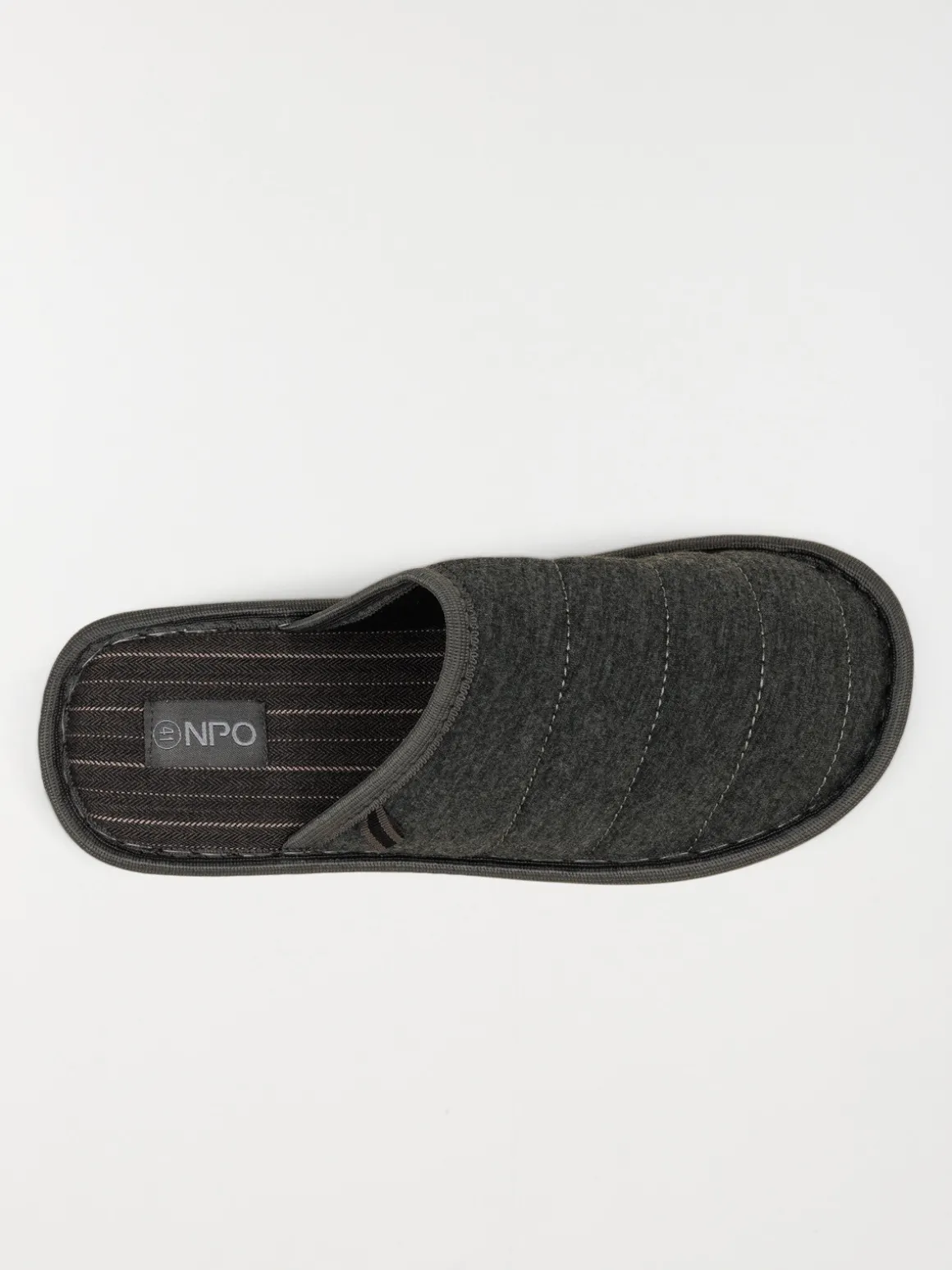 Chaussons coloris gris homme (40-46)