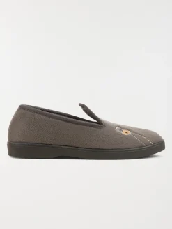 Chaussons coloris gris homme (40-45)