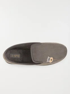Chaussons coloris gris homme (40-45)