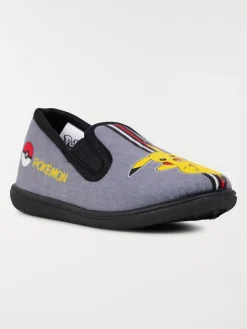 Chaussons garçon gris Pikachu (24-30)