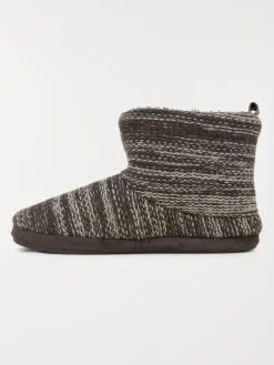 Chaussons gris à carreaux homme (40-45)