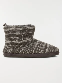 Chaussons gris à carreaux homme (40-45)