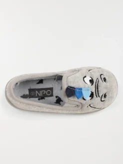 Chaussons gris dinosaure garçon (31-35)