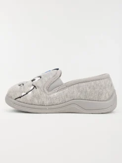 Chaussons gris dinosaure garçon (31-35)