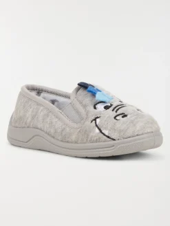 Chaussons gris dinosaure garçon (31-35)