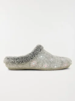 Chaussons gris femme (36-41)
