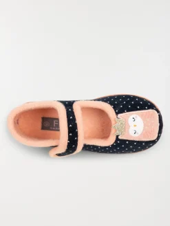Chaussons hibou et coeur fille (24-30)