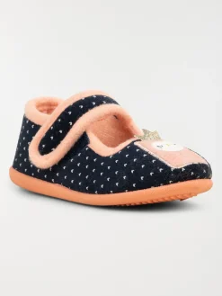Chaussons hibou et coeur fille (24-30)