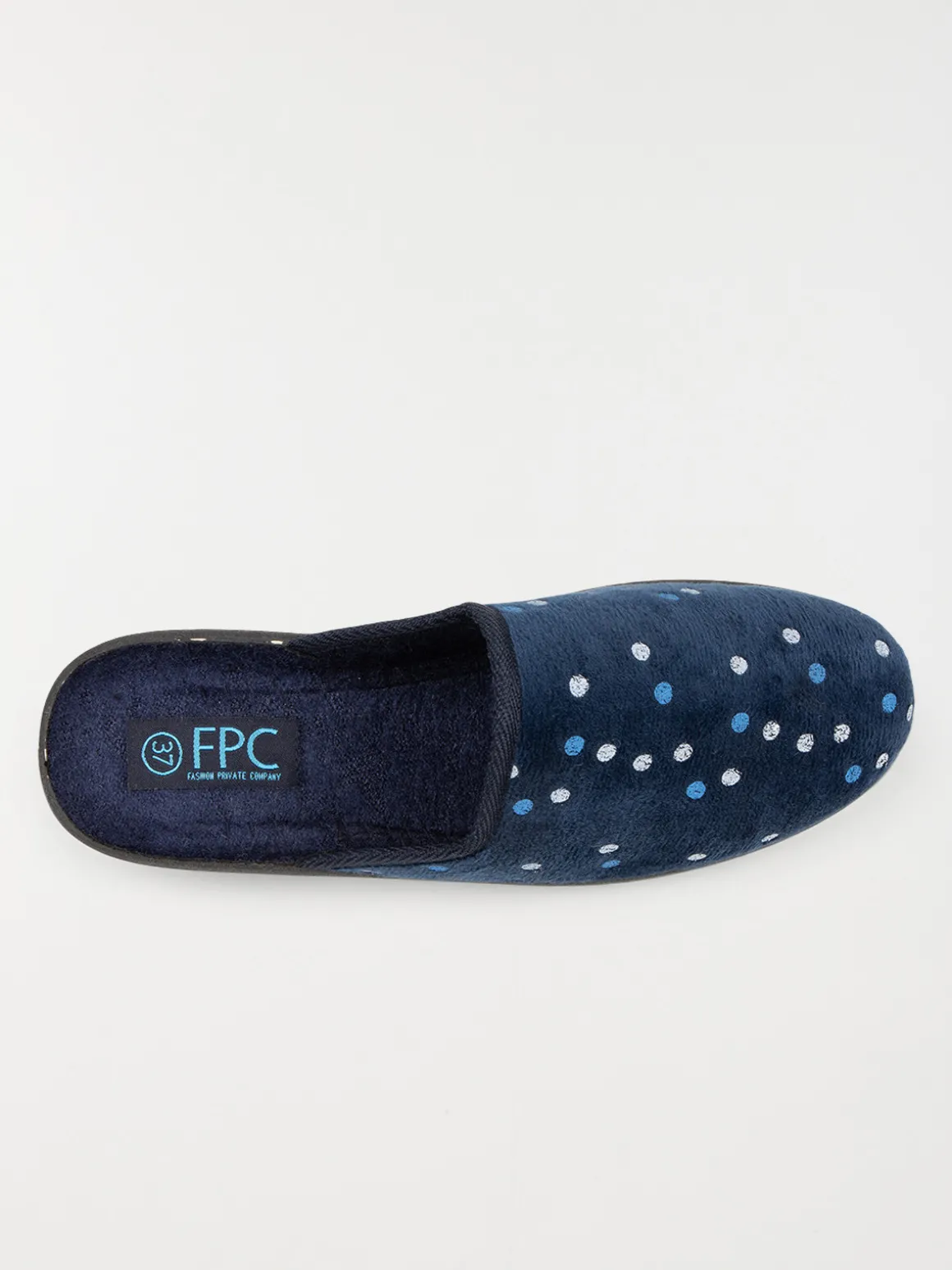 Chaussons imprimé pois femme (36-40)