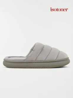 Chaussons Isotoner gris femme (36-41)
