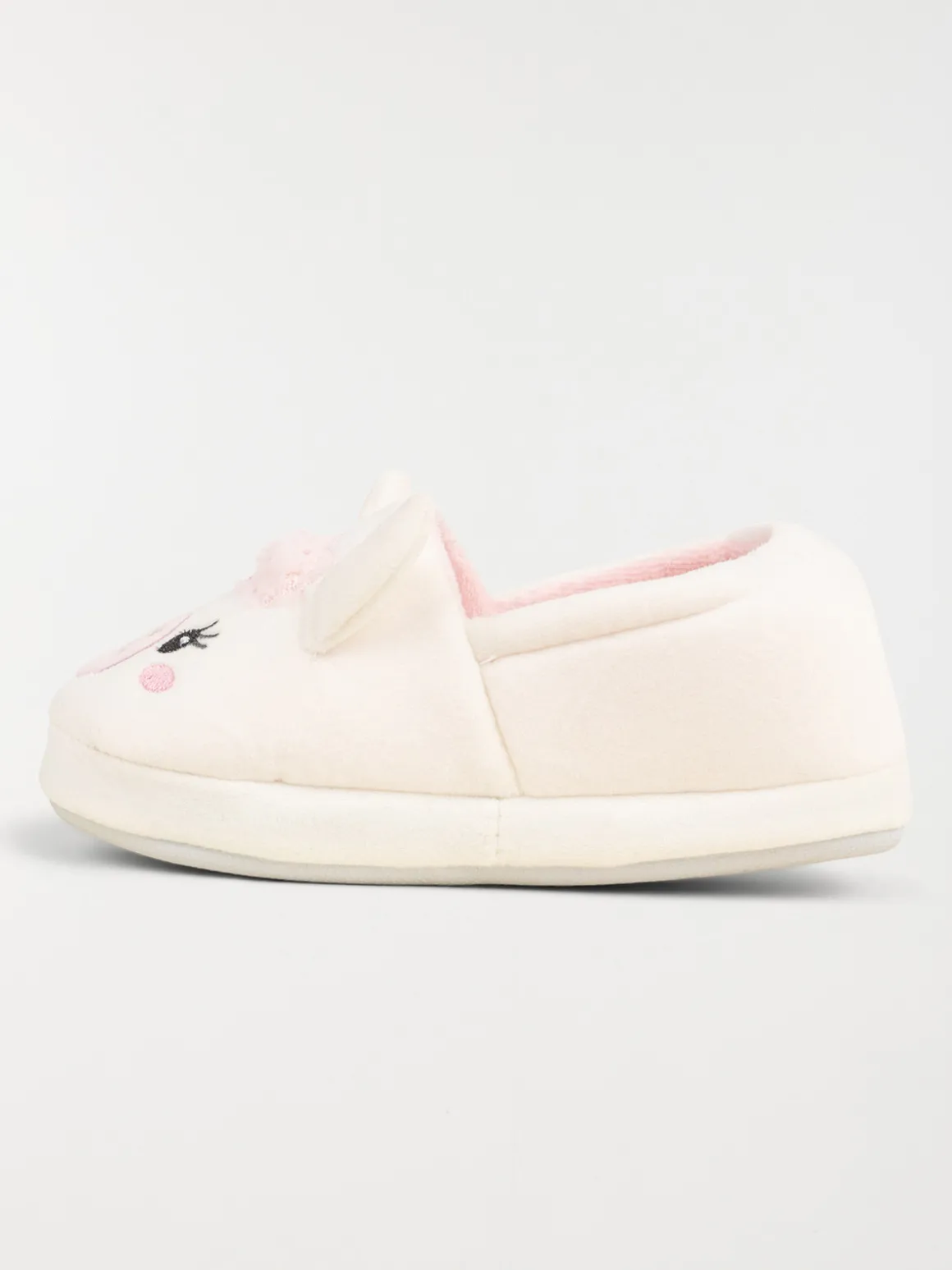 Chaussons lama 3D blanc fille (31-35)