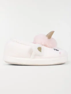 Chaussons licorne blanc fille (24-30)