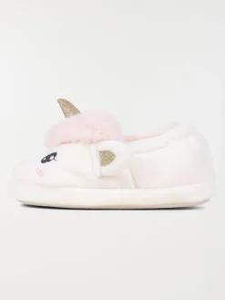 Chaussons licorne blanc fille (24-30)