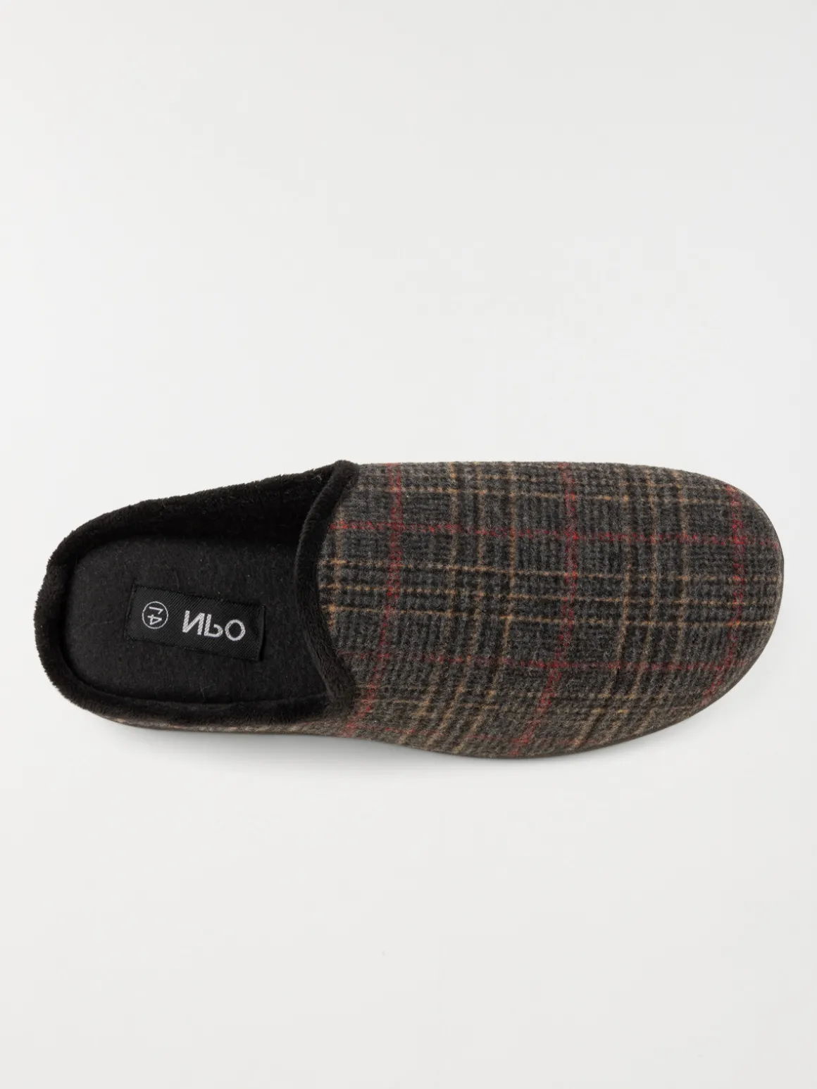 Chaussons marrons carreaux homme (41-46)