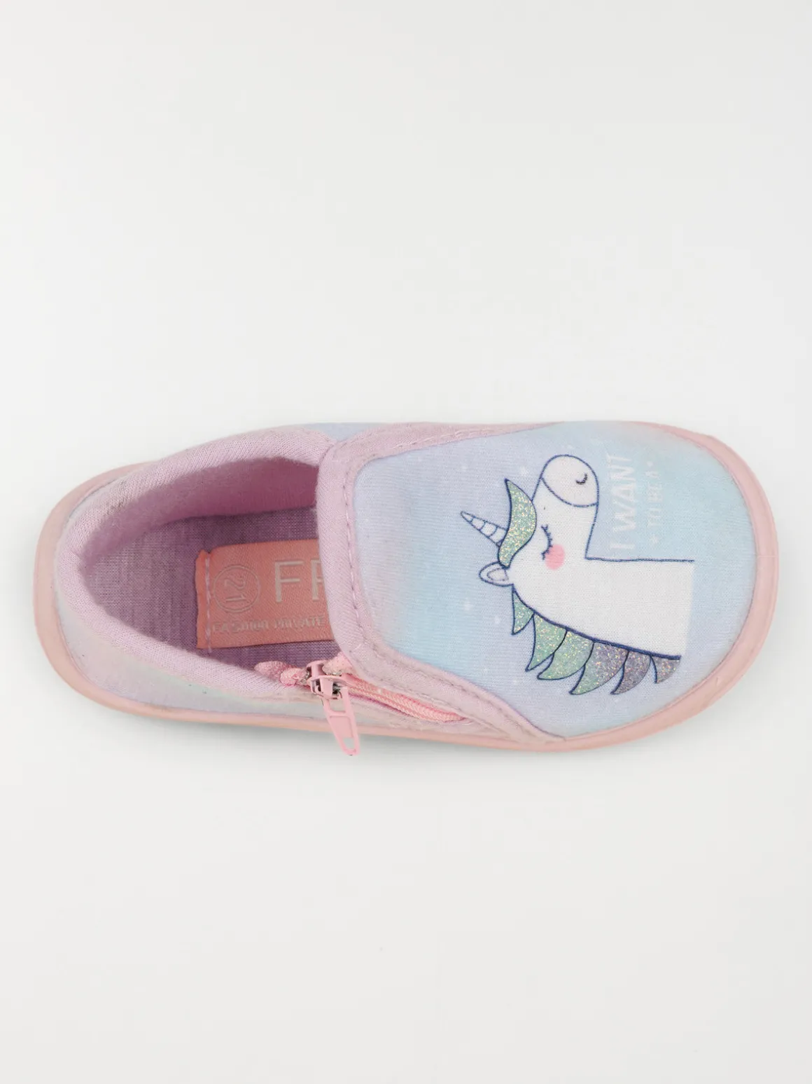 Chaussons montants licorne fille (19-23)