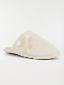 Chaussons mules beiges femme (36-41)