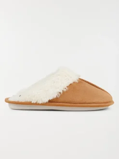 Chaussons mules camel femme (36-41)