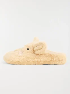Chaussons mules femme beige (36-41)