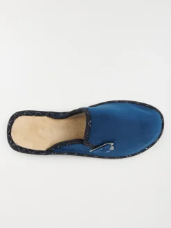 Chaussons mules femme bleu (36-41)