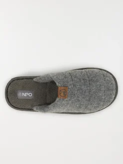 Chaussons mules gris homme (41-46)