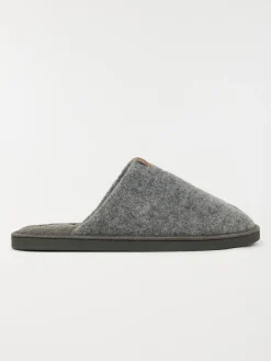 Chaussons mules gris homme (41-46)