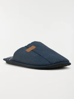 Chaussons mules homme marine (40-46)