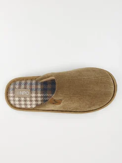 Chaussons mules marrons homme (41-46)